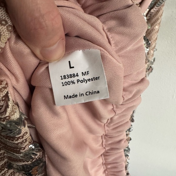 Sequin long sleeved blouse with long sleeves - Picture 5 of 5